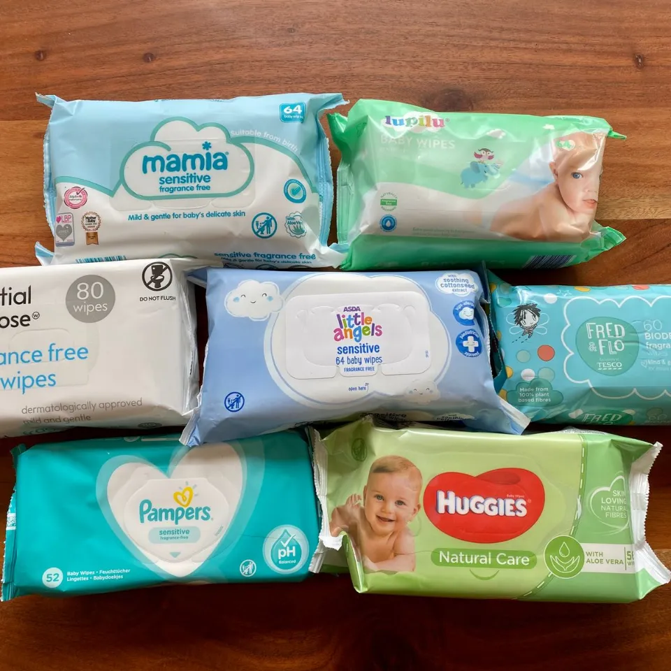 Water Wipes vs Pampers Sensitive Wipes