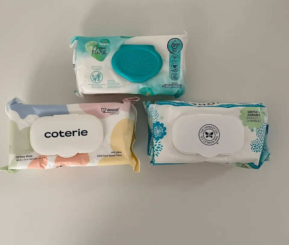 Water Wipes vs Pampers Sensitive Wipes